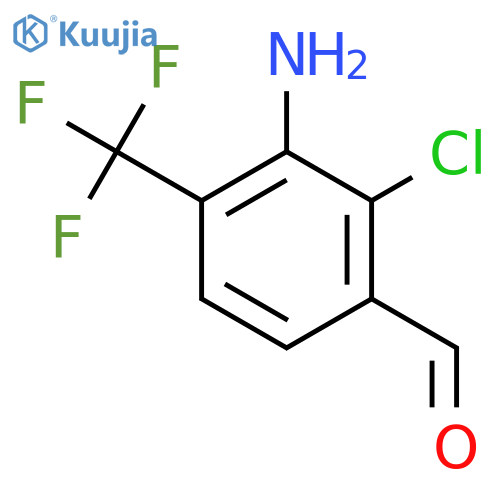 3-Amino-2-chloro-4-(trifluoromethyl)benzaldehyde structure
