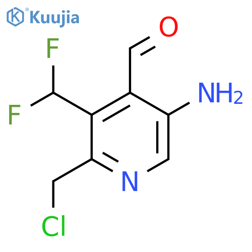 5-Amino-2-(chloromethyl)-3-(difluoromethyl)pyridine-4-carboxaldehyde structure