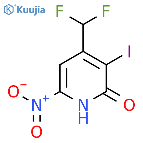 4-(Difluoromethyl)-2-hydroxy-3-iodo-6-nitropyridine structure