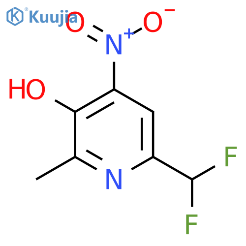 6-(Difluoromethyl)-3-hydroxy-2-methyl-4-nitropyridine structure