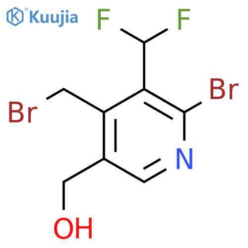 2-Bromo-4-(bromomethyl)-3-(difluoromethyl)pyridine-5-methanol structure