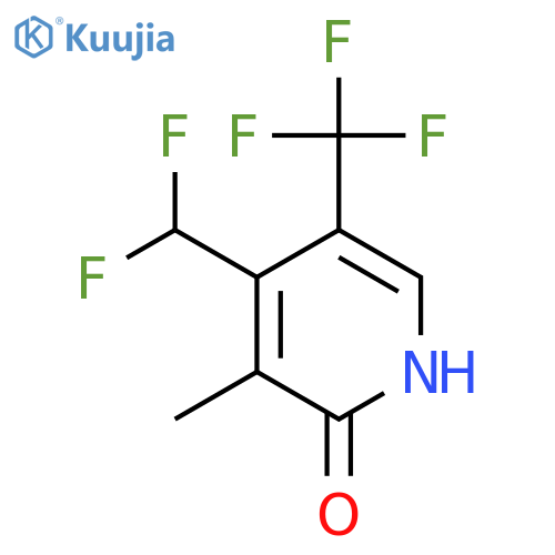 4-(Difluoromethyl)-2-hydroxy-3-methyl-5-(trifluoromethyl)pyridine structure