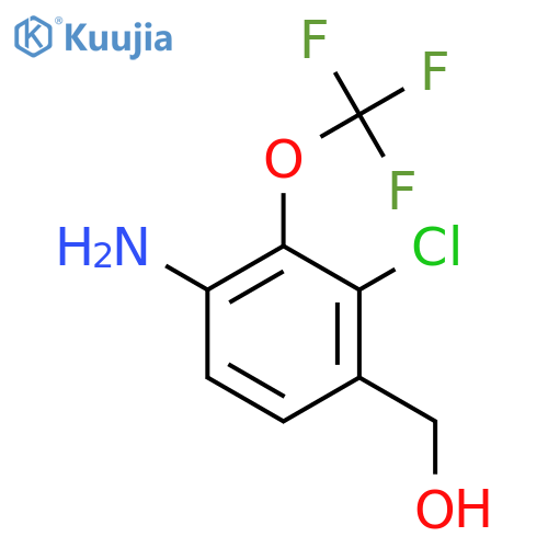 4-Amino-2-chloro-3-(trifluoromethoxy)benzyl alcohol structure