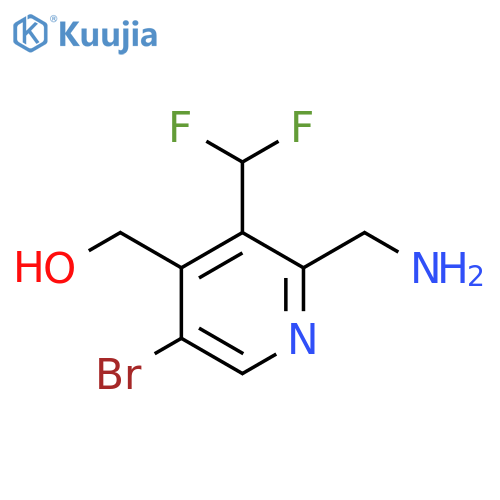 2-(Aminomethyl)-5-bromo-3-(difluoromethyl)pyridine-4-methanol structure