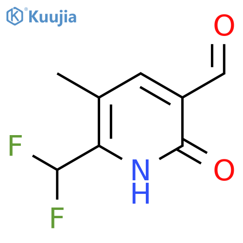 2-(Difluoromethyl)-6-hydroxy-3-methylpyridine-5-carboxaldehyde structure