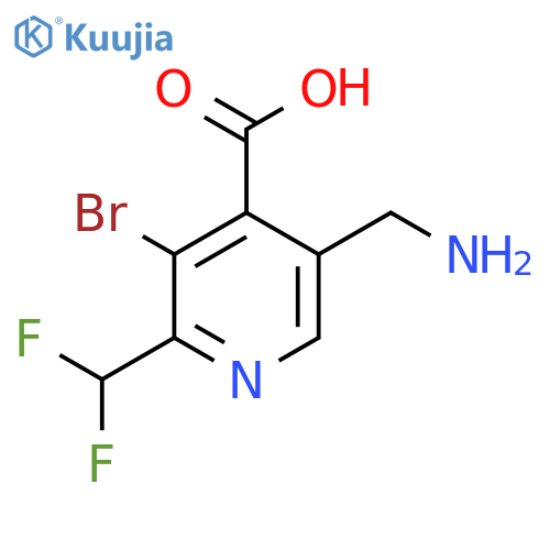5-(Aminomethyl)-3-bromo-2-(difluoromethyl)pyridine-4-carboxylic acid structure
