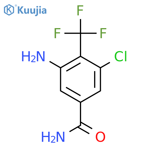 3-Amino-5-chloro-4-(trifluoromethyl)benzamide structure