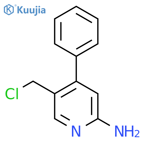 2-Amino-5-chloromethyl-4-phenylpyridine structure
