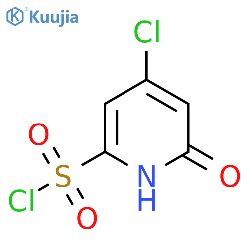 4-Chloro-2-hydroxypyridine-6-sulfonyl chloride structure