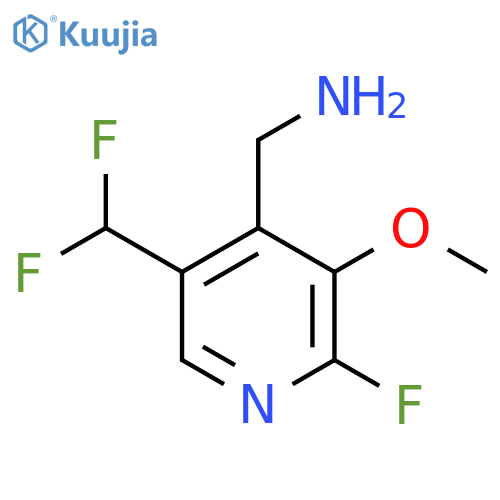 4-(Aminomethyl)-5-(difluoromethyl)-2-fluoro-3-methoxypyridine structure