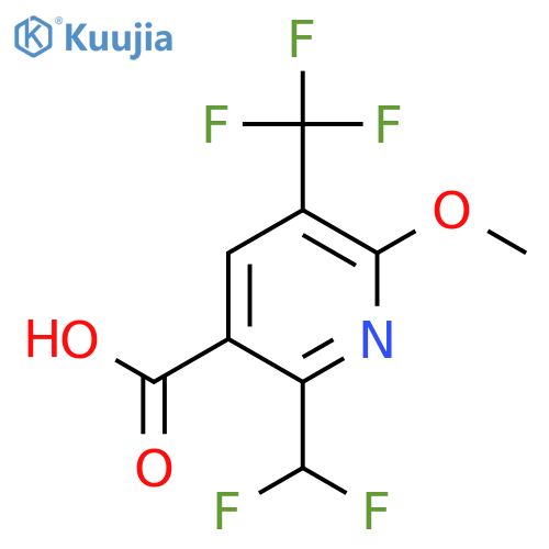 2-(Difluoromethyl)-6-methoxy-5-(trifluoromethyl)pyridine-3-carboxylic acid structure