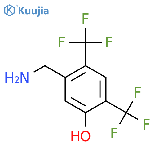 2,4-Bis(trifluoromethyl)-5-hydroxybenzylamine structure