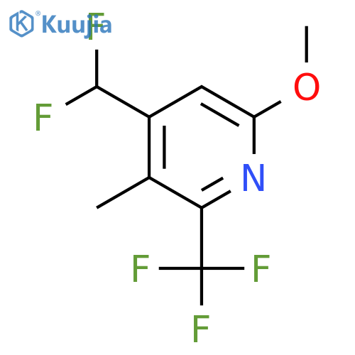 4-(Difluoromethyl)-6-methoxy-3-methyl-2-(trifluoromethyl)pyridine structure