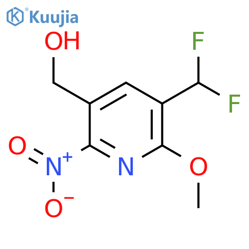 3-(Difluoromethyl)-2-methoxy-6-nitropyridine-5-methanol structure