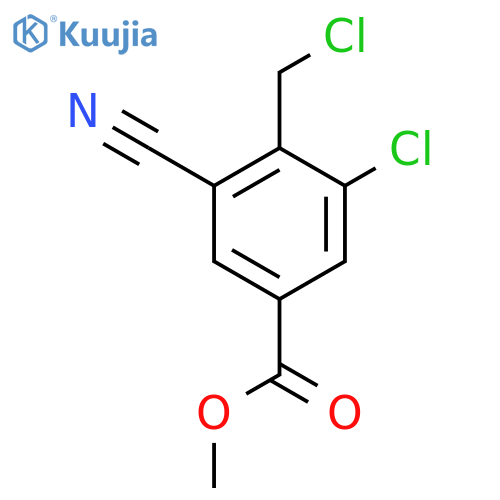 Methyl 3-chloro-4-chloromethyl-5-cyanobenzoate structure