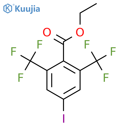Ethyl 2,6-bis(trifluoromethyl)-4-iodobenzoate structure