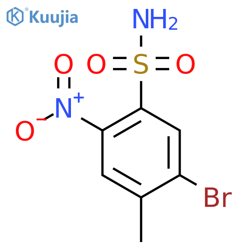 5-Bromo-4-methyl-2-nitrobenzenesulfonamide structure