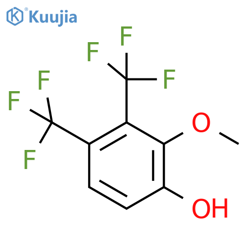 2,3-Bis(trifluoromethyl)-6-hydroxyanisole structure