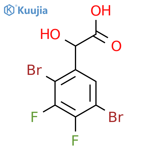 2,5-Dibromo-3,4-difluoromandelic acid structure