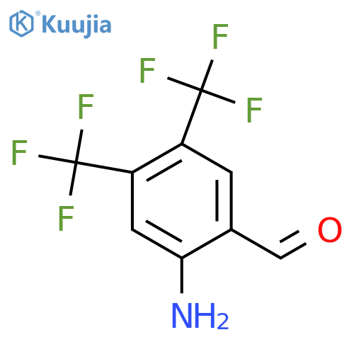 2-Amino-4,5-bis(trifluoromethyl)benzaldehyde structure