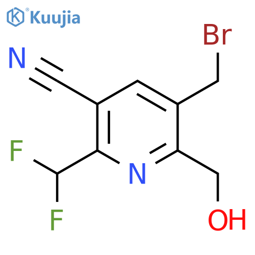 3-(Bromomethyl)-5-cyano-6-(difluoromethyl)pyridine-2-methanol structure
