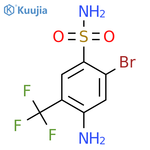 4-Amino-2-bromo-5-(trifluoromethyl)benzenesulfonamide structure