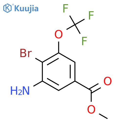 Methyl 3-amino-4-bromo-5-(trifluoromethoxy)benzoate structure