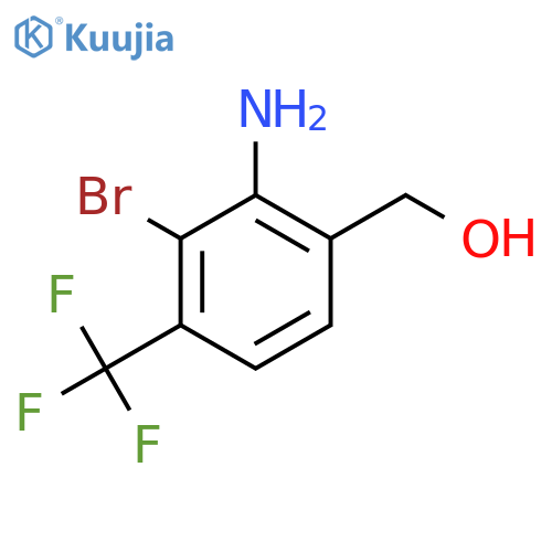 2-Amino-3-bromo-4-(trifluoromethyl)benzyl alcohol structure
