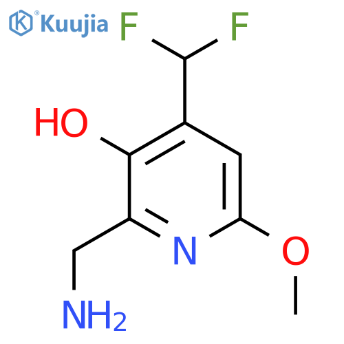 2-(Aminomethyl)-4-(difluoromethyl)-3-hydroxy-6-methoxypyridine structure