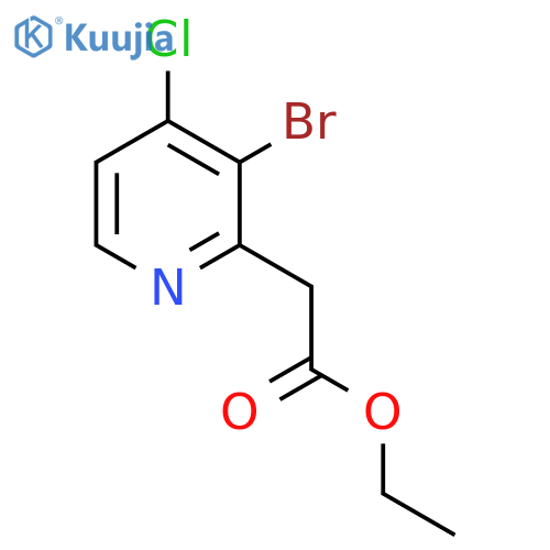 Ethyl 3-bromo-4-chloropyridine-2-acetate structure