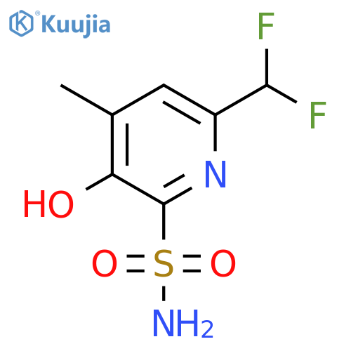 6-(Difluoromethyl)-3-hydroxy-4-methylpyridine-2-sulfonamide structure