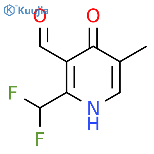 2-(Difluoromethyl)-4-hydroxy-5-methylpyridine-3-carboxaldehyde structure