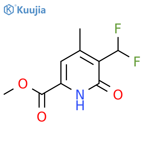 Methyl 3-(difluoromethyl)-2-hydroxy-4-methylpyridine-6-carboxylate structure