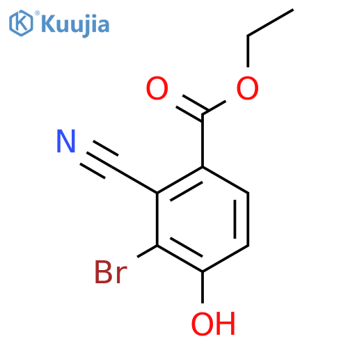 Ethyl 3-bromo-2-cyano-4-hydroxybenzoate structure