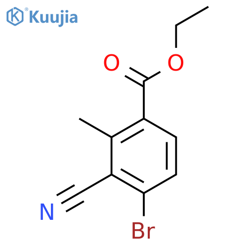 Ethyl 4-bromo-3-cyano-2-methylbenzoate structure
