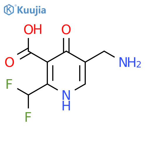 5-(Aminomethyl)-2-(difluoromethyl)-4-hydroxypyridine-3-carboxylic acid structure