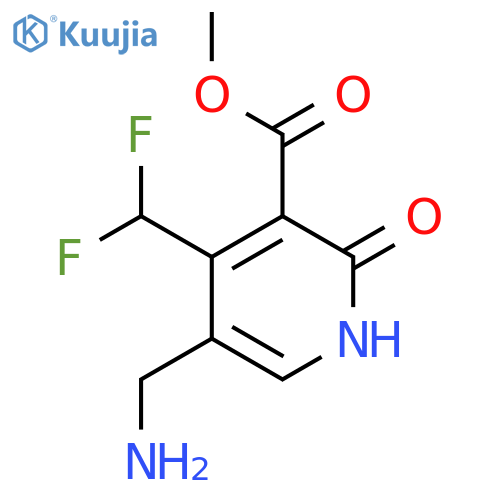 Methyl 5-(aminomethyl)-4-(difluoromethyl)-2-hydroxypyridine-3-carboxylate structure