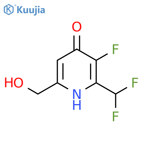 2-(Difluoromethyl)-3-fluoro-4-hydroxypyridine-6-methanol structure