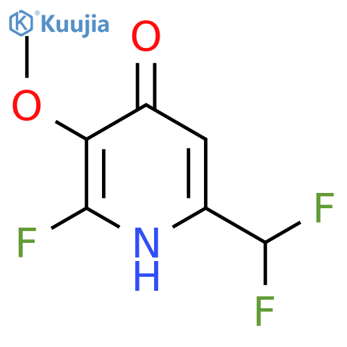 6-(Difluoromethyl)-2-fluoro-4-hydroxy-3-methoxypyridine structure