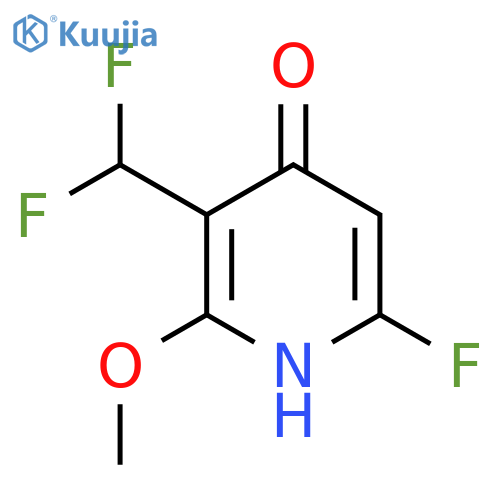 3-(Difluoromethyl)-6-fluoro-4-hydroxy-2-methoxypyridine structure