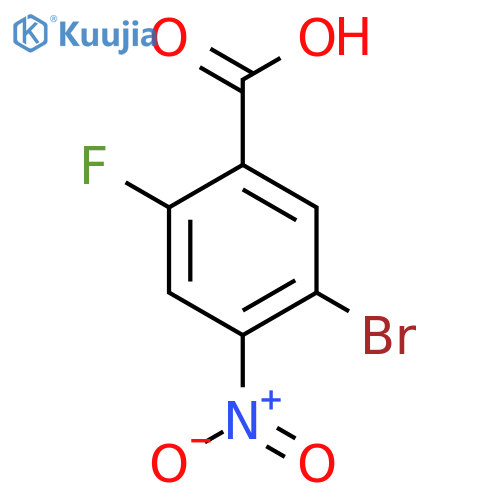 5-Bromo-2-fluoro-4-nitrobenzoic acid structure
