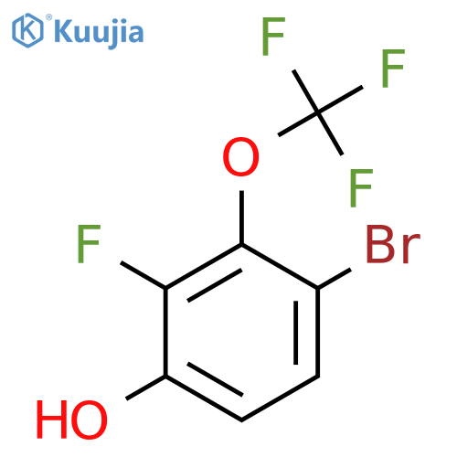 4-Bromo-2-fluoro-3-(trifluoromethoxy)phenol structure
