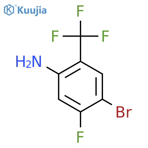 4-Bromo-5-fluoro-2-(trifluoromethyl)aniline structure