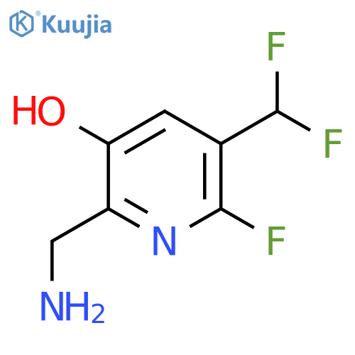 2-(Aminomethyl)-5-(difluoromethyl)-6-fluoro-3-hydroxypyridine structure