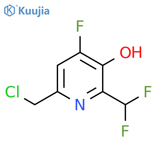 6-(Chloromethyl)-2-(difluoromethyl)-4-fluoro-3-hydroxypyridine structure