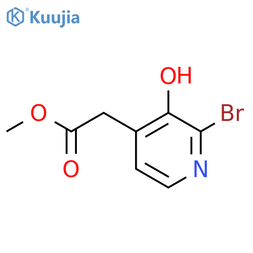 Methyl 2-bromo-3-hydroxypyridine-4-acetate structure