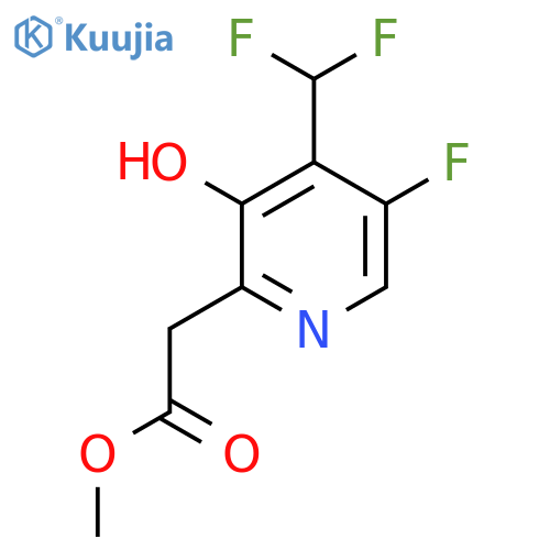 Methyl 4-(difluoromethyl)-5-fluoro-3-hydroxypyridine-2-acetate structure