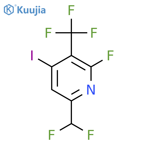 6-(Difluoromethyl)-2-fluoro-4-iodo-3-(trifluoromethyl)pyridine structure