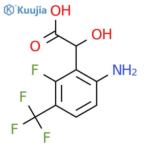 6-Amino-2-fluoro-3-(trifluoromethyl)mandelic acid structure