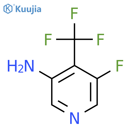 3-Amino-5-fluoro-4-(trifluoromethyl)pyridine structure